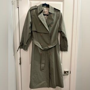 London Fog green trench coat